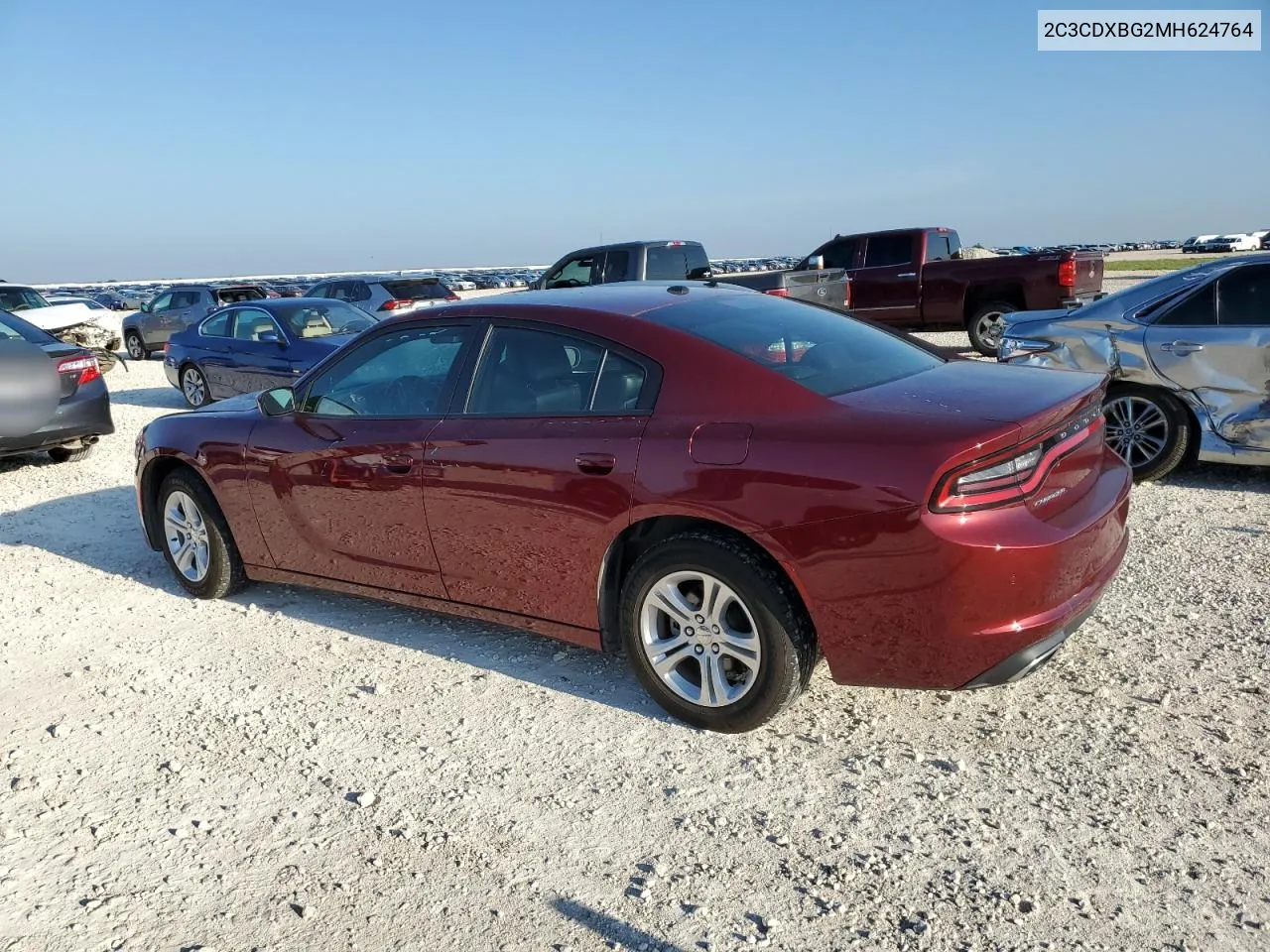 2021 Dodge Charger Sxt VIN: 2C3CDXBG2MH624764 Lot: 57902414