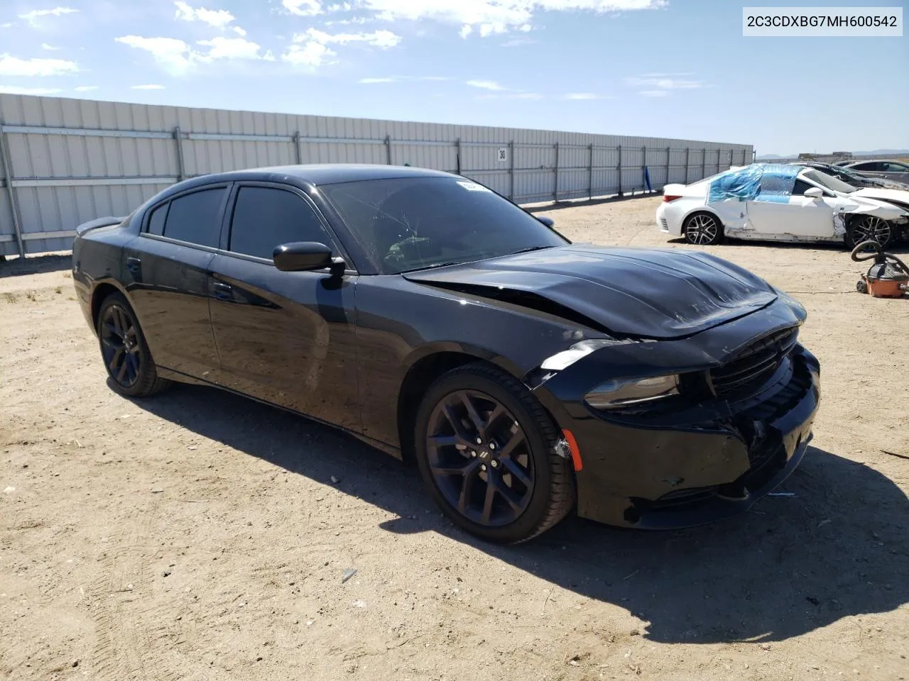 2021 Dodge Charger Sxt VIN: 2C3CDXBG7MH600542 Lot: 60341124