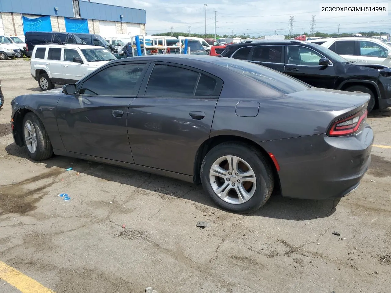 2021 Dodge Charger Sxt VIN: 2C3CDXBG3MH514998 Lot: 61310434