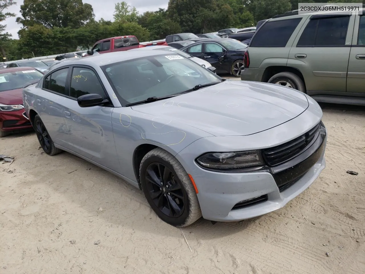 2021 Dodge Charger Sxt VIN: 2C3CDXJG6MH519971 Lot: 61895794