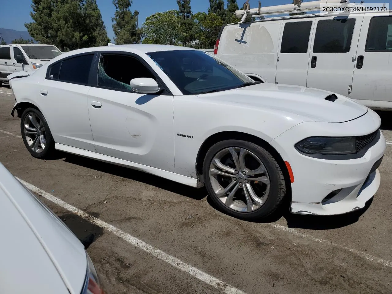 2021 Dodge Charger R/T VIN: 2C3CDXCT4MH592170 Lot: 63048514