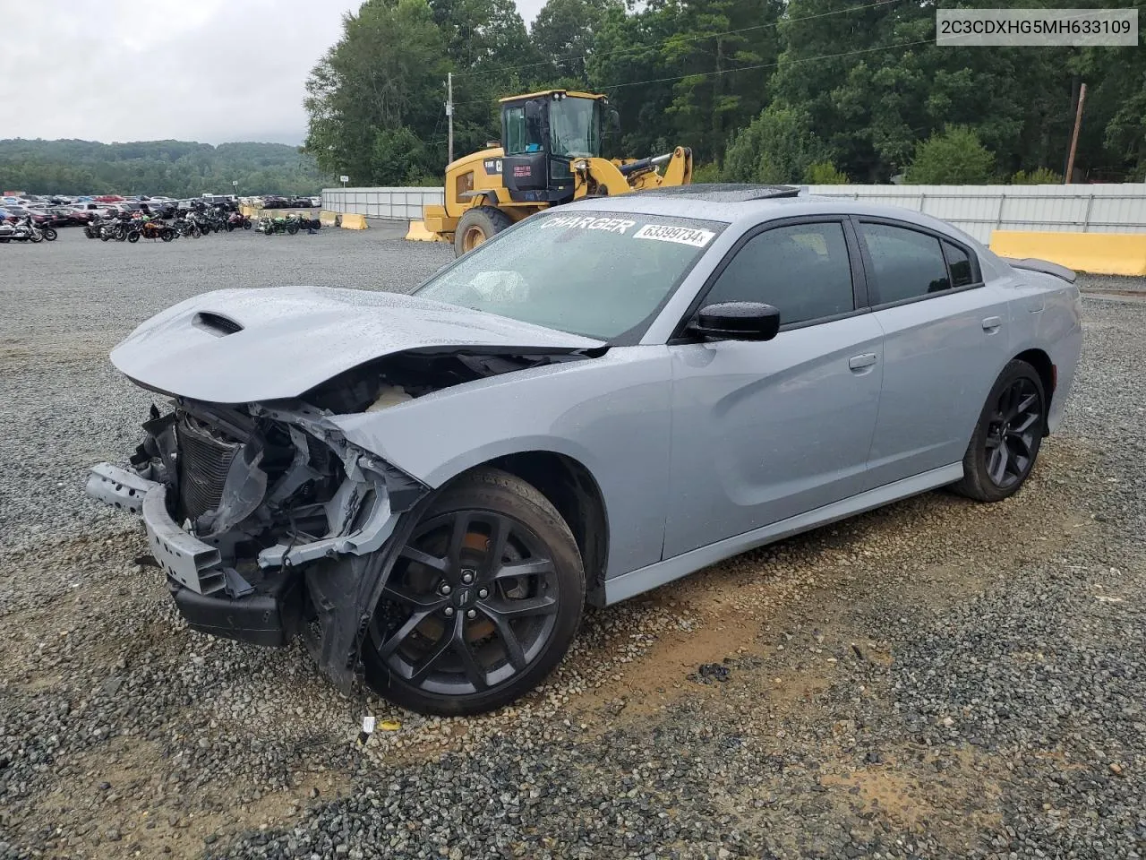 2021 Dodge Charger Gt VIN: 2C3CDXHG5MH633109 Lot: 63399734