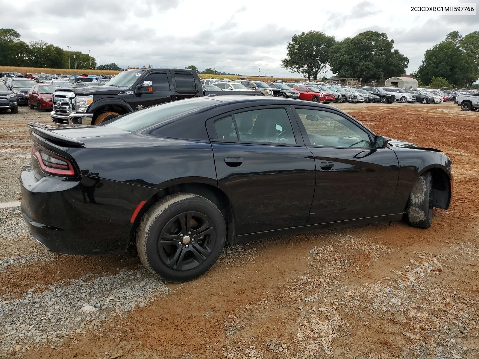 2021 Dodge Charger Sxt VIN: 2C3CDXBG1MH597766 Lot: 63916654