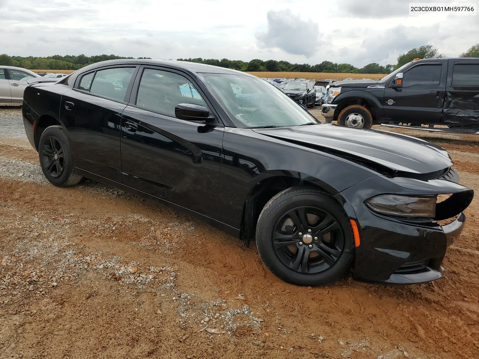 2021 Dodge Charger Sxt VIN: 2C3CDXBG1MH597766 Lot: 63916654