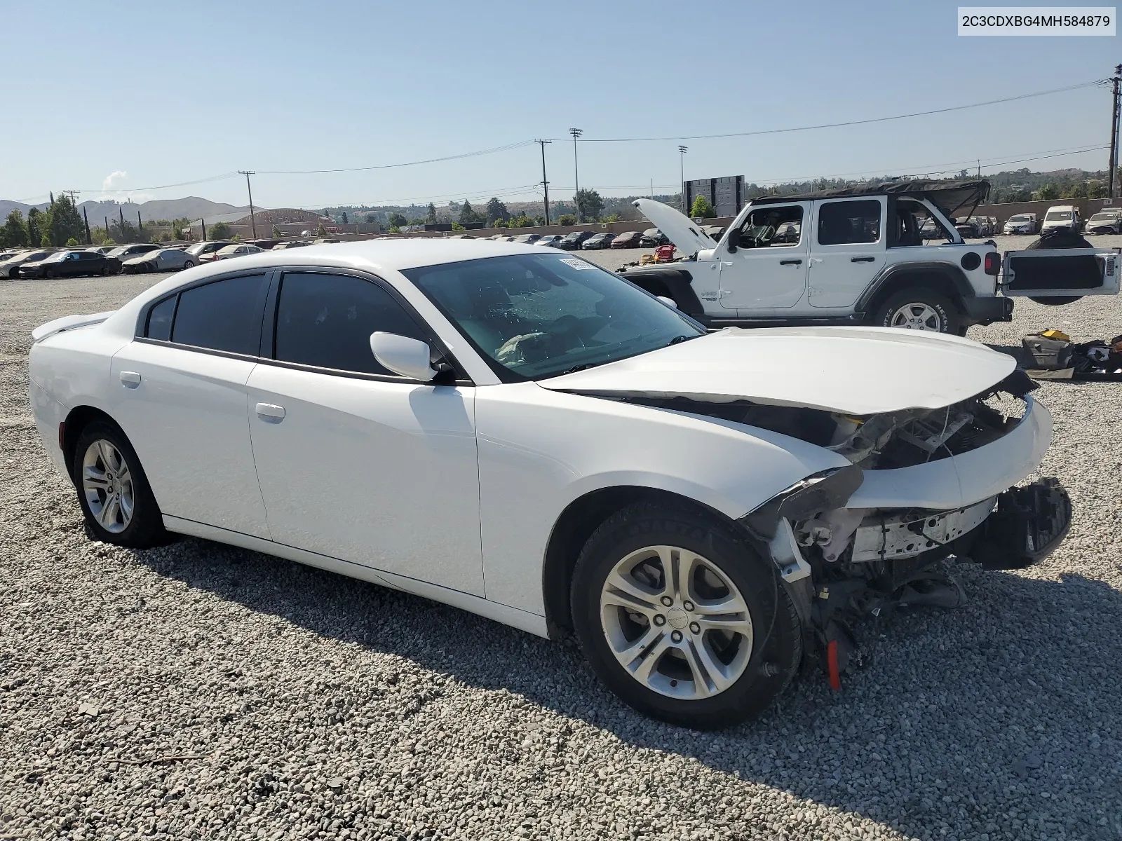 2021 Dodge Charger Sxt VIN: 2C3CDXBG4MH584879 Lot: 64435394