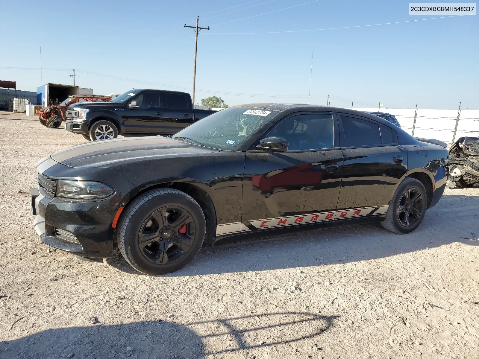 2021 Dodge Charger Sxt VIN: 2C3CDXBG8MH548337 Lot: 64683734