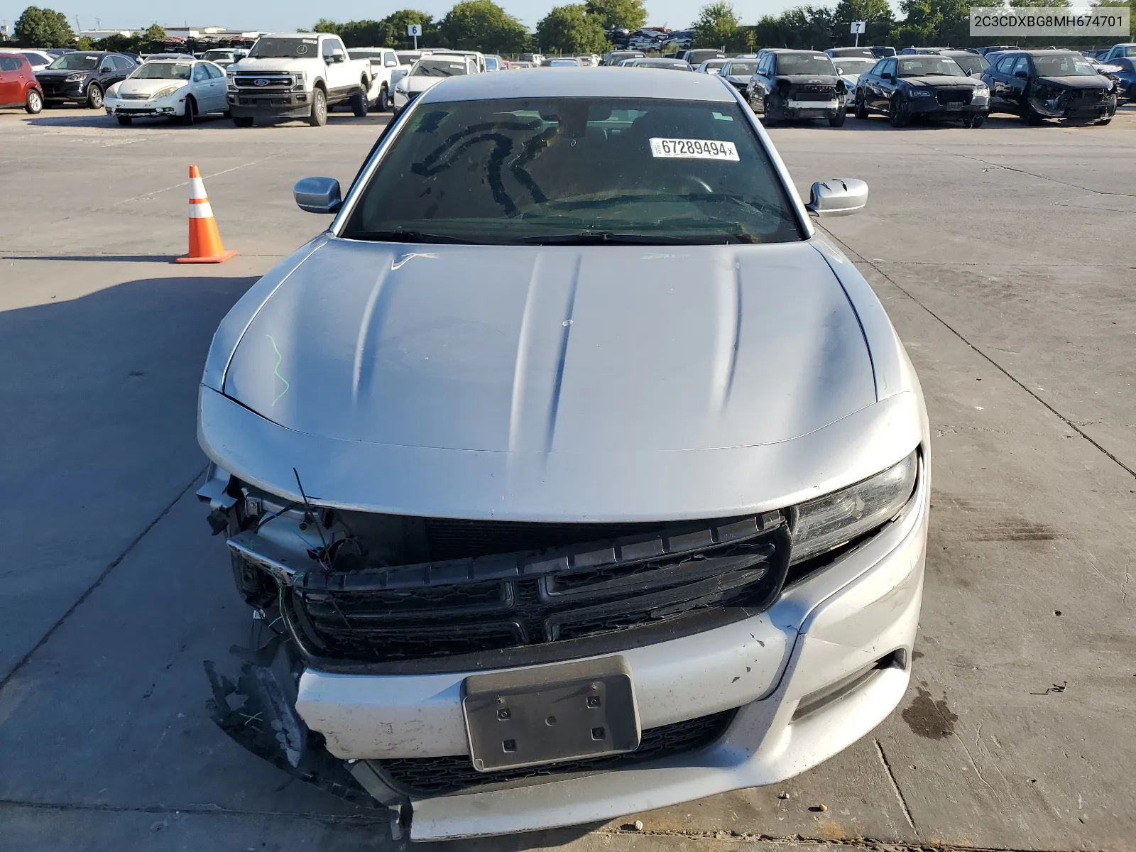 2021 Dodge Charger Sxt VIN: 2C3CDXBG8MH674701 Lot: 67289494