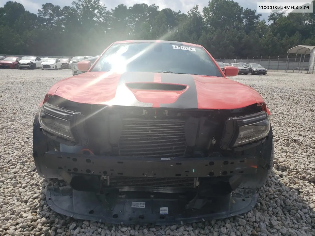 2021 Dodge Charger Scat Pack VIN: 2C3CDXGJ9MH553096 Lot: 67912274