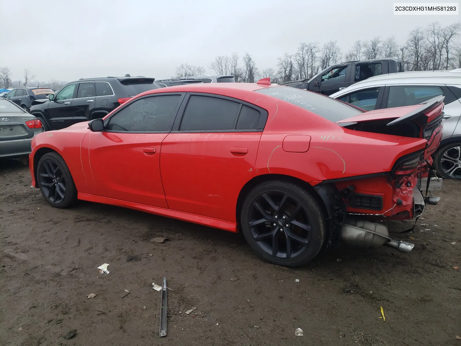 2021 Dodge Charger Gt VIN: 2C3CDXHG1MH581283 Lot: 68441114