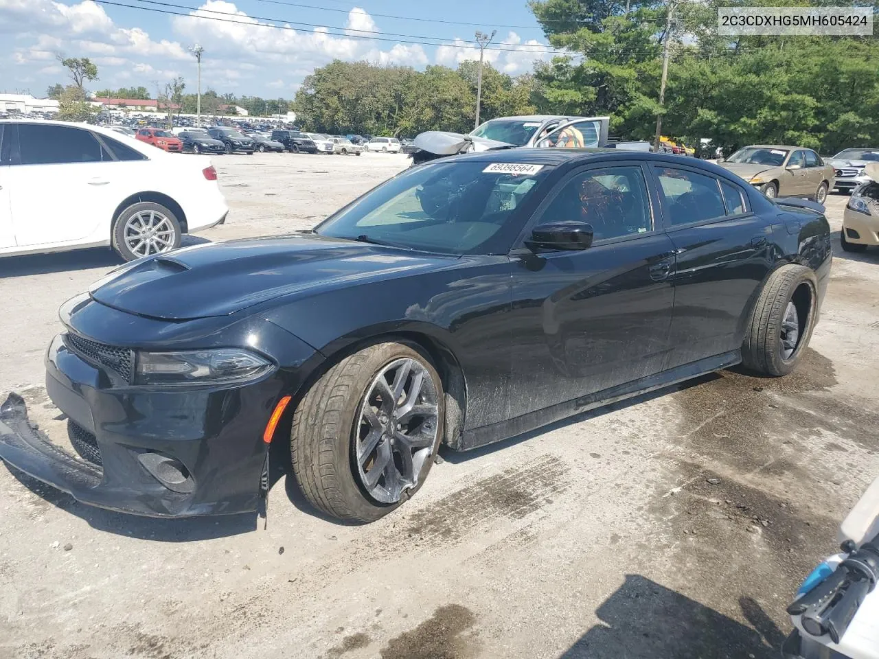 2021 Dodge Charger Gt VIN: 2C3CDXHG5MH605424 Lot: 69398564