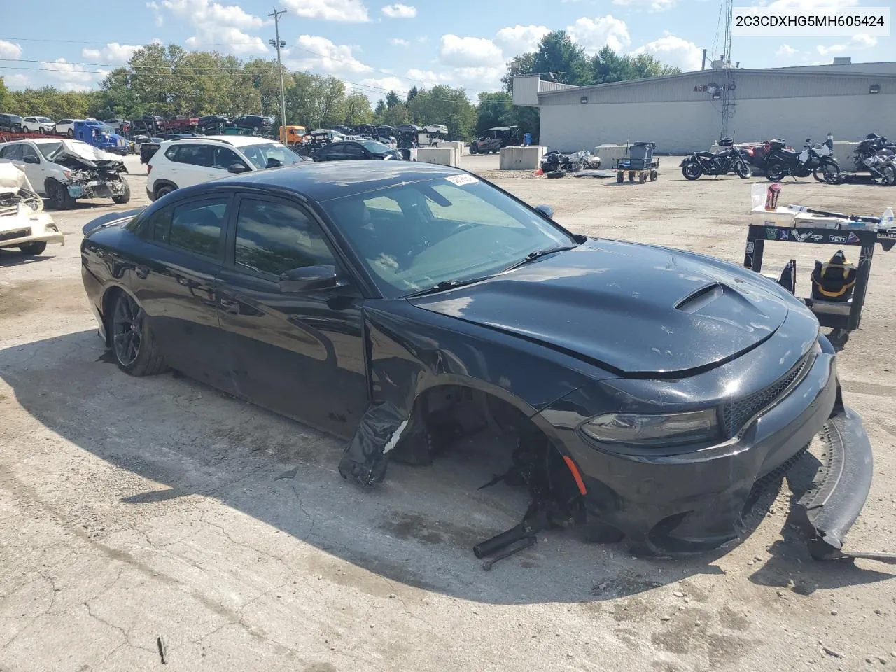 2021 Dodge Charger Gt VIN: 2C3CDXHG5MH605424 Lot: 69398564