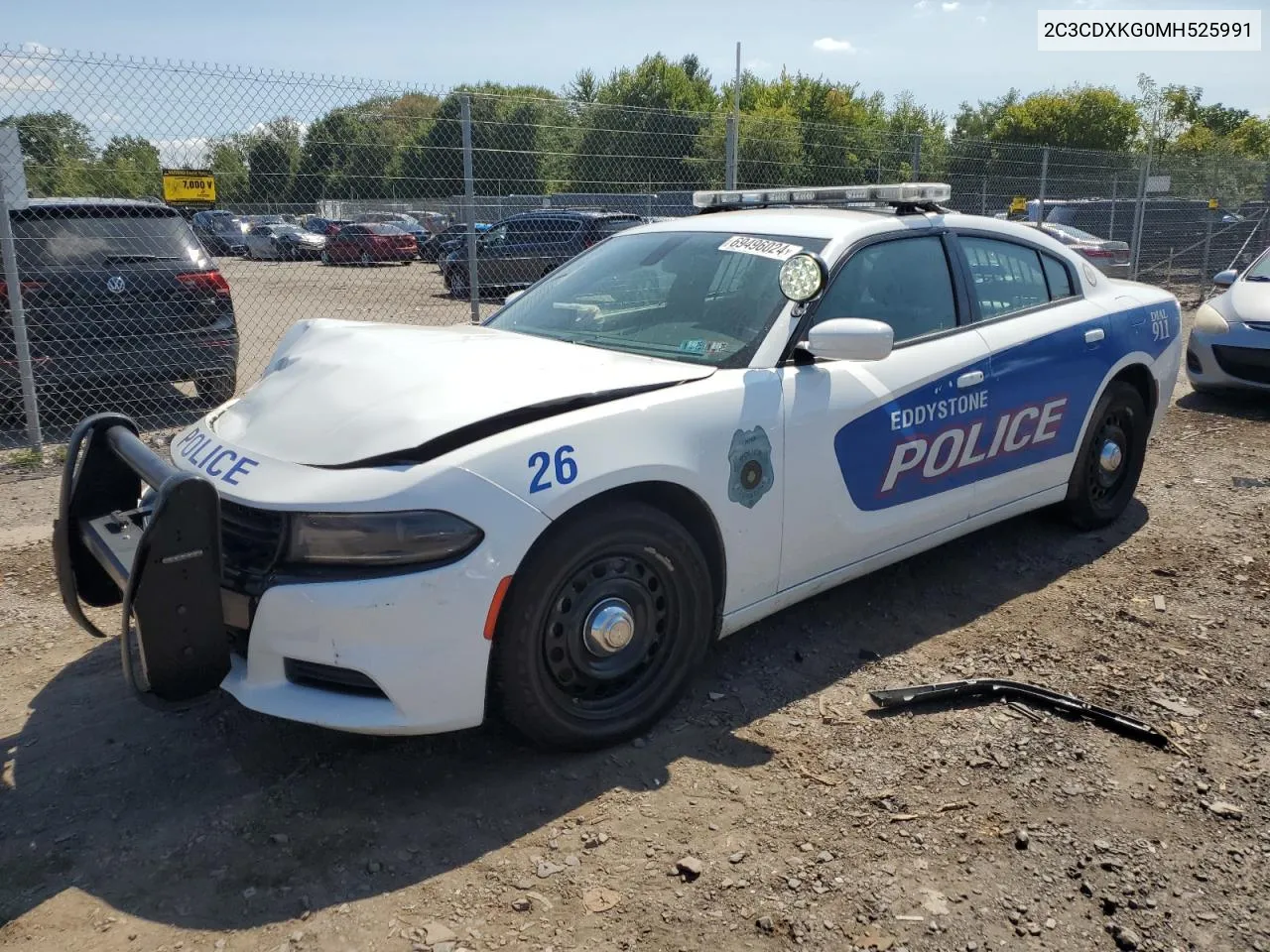 2021 Dodge Charger Police VIN: 2C3CDXKG0MH525991 Lot: 69496024