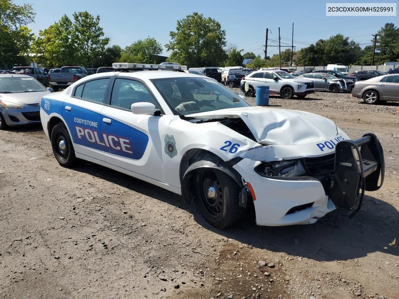 2021 Dodge Charger Police VIN: 2C3CDXKG0MH525991 Lot: 69496024