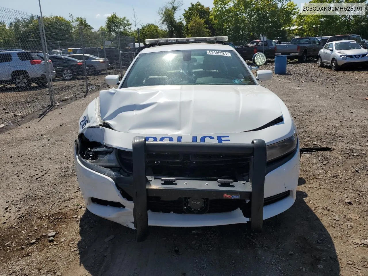 2021 Dodge Charger Police VIN: 2C3CDXKG0MH525991 Lot: 69496024