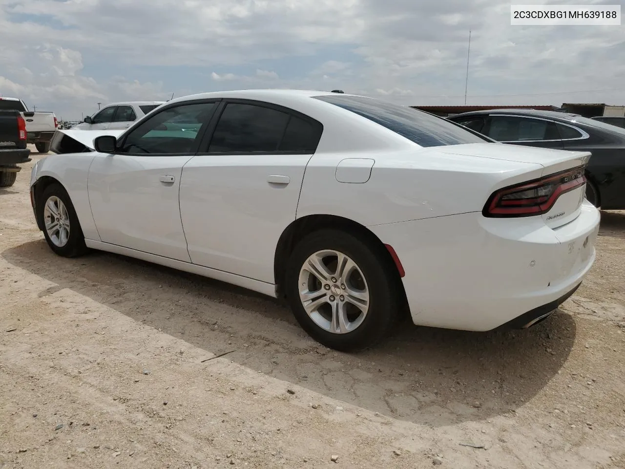 2021 Dodge Charger Sxt VIN: 2C3CDXBG1MH639188 Lot: 69761624