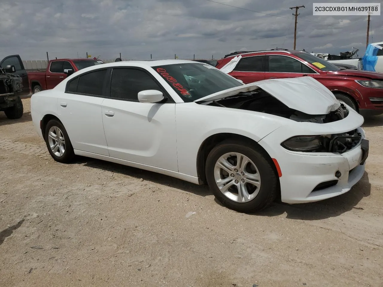 2021 Dodge Charger Sxt VIN: 2C3CDXBG1MH639188 Lot: 69761624