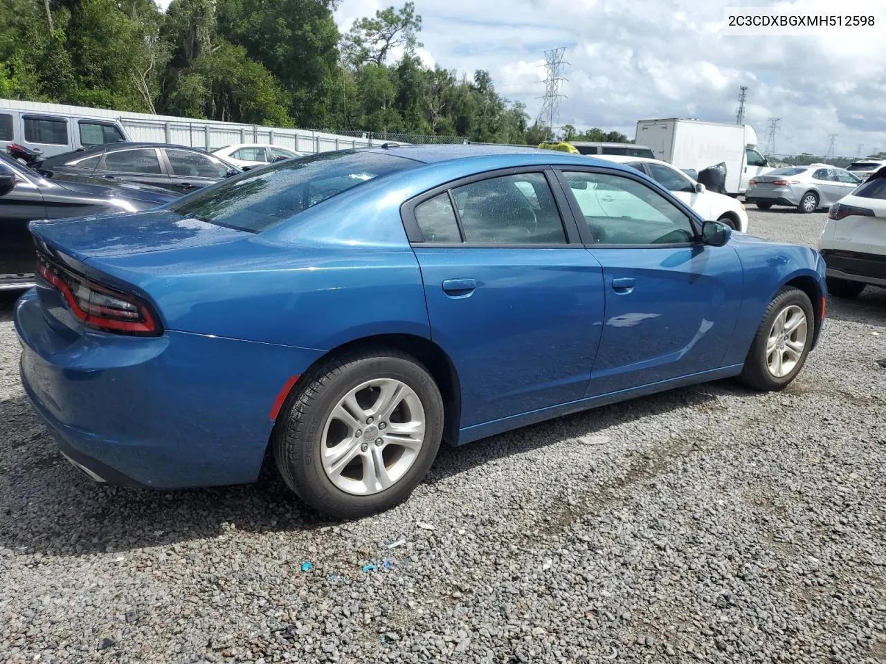 2021 Dodge Charger Sxt VIN: 2C3CDXBGXMH512598 Lot: 70061564