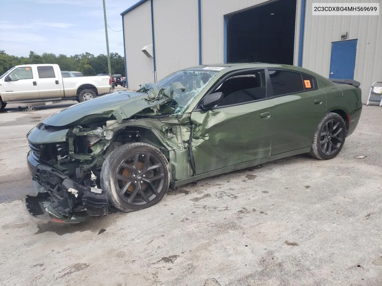 2021 Dodge Charger Sxt VIN: 2C3CDXBG4MH569699 Lot: 70090544