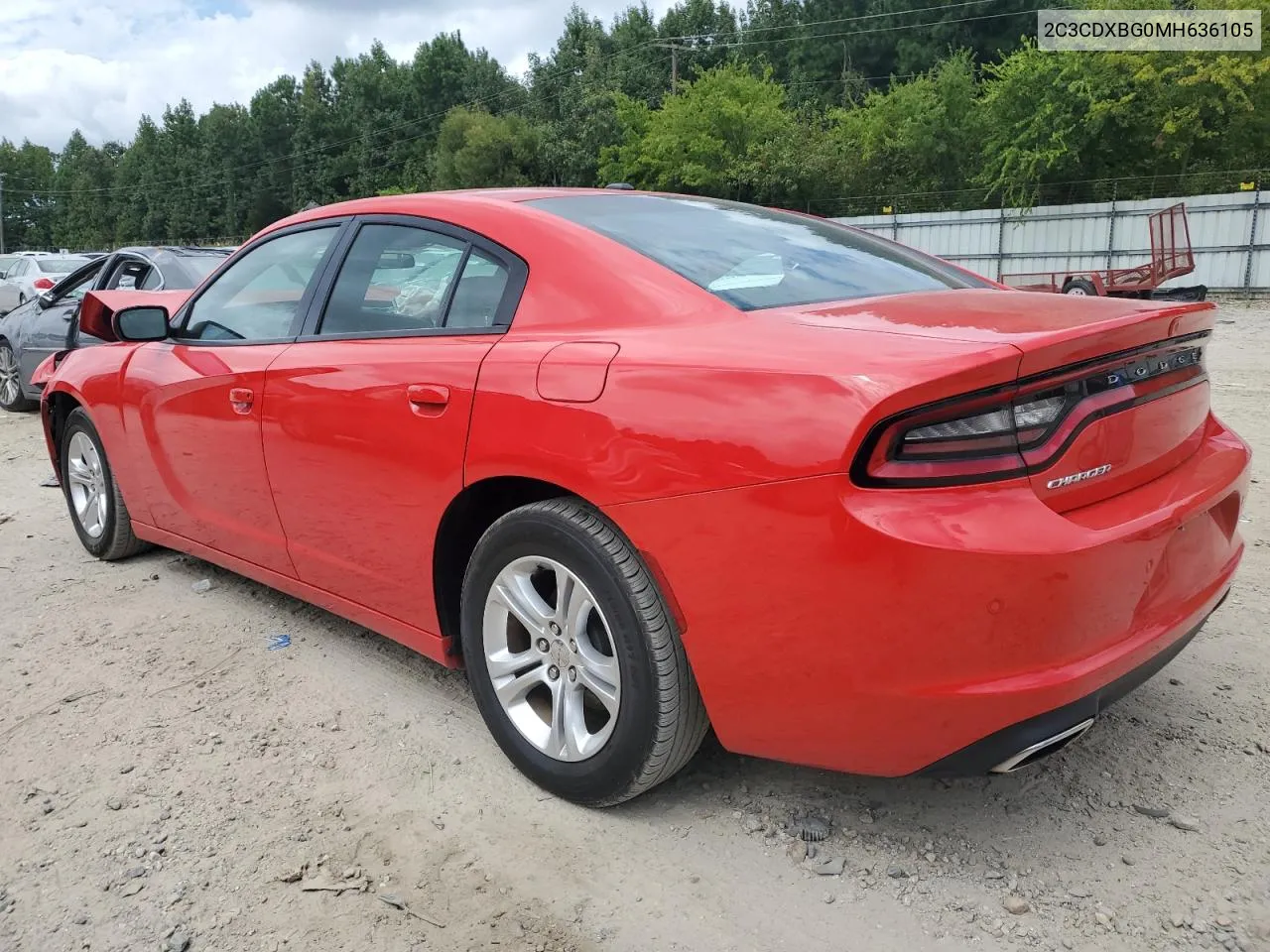 2021 Dodge Charger Sxt VIN: 2C3CDXBG0MH636105 Lot: 70298704