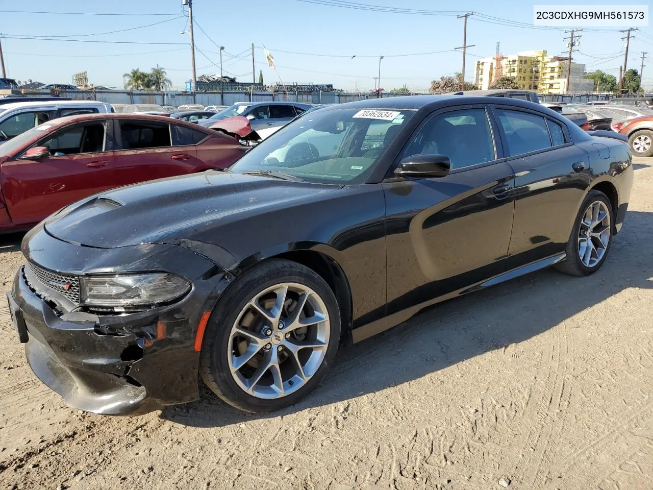 2021 Dodge Charger Gt VIN: 2C3CDXHG9MH561573 Lot: 70362634