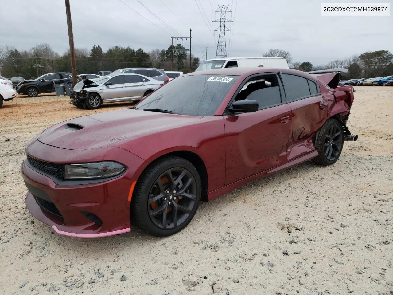 2021 Dodge Charger R/T VIN: 2C3CDXCT2MH639874 Lot: 70503304