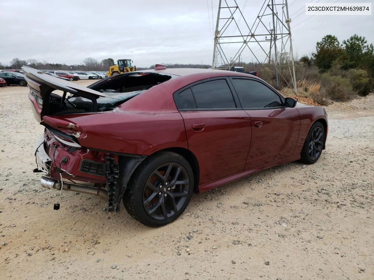 2021 Dodge Charger R/T VIN: 2C3CDXCT2MH639874 Lot: 70503304