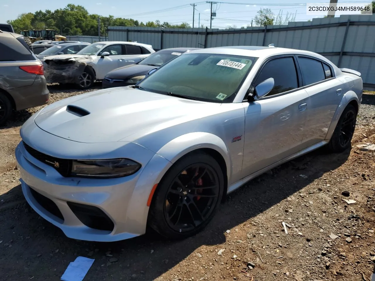 2021 Dodge Charger Scat Pack VIN: 2C3CDXGJ4MH589648 Lot: 70673144