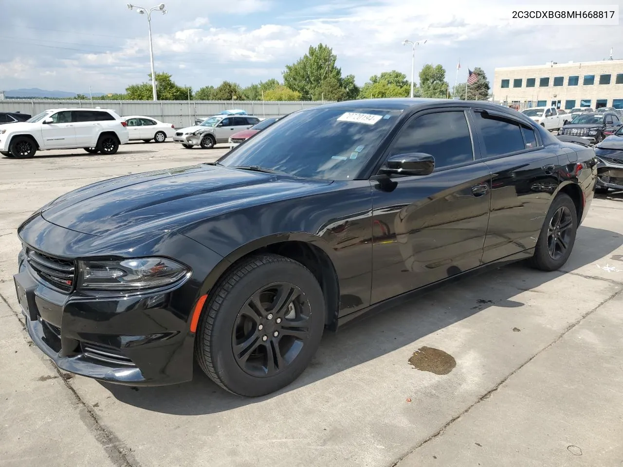 2021 Dodge Charger Sxt VIN: 2C3CDXBG8MH668817 Lot: 70720194