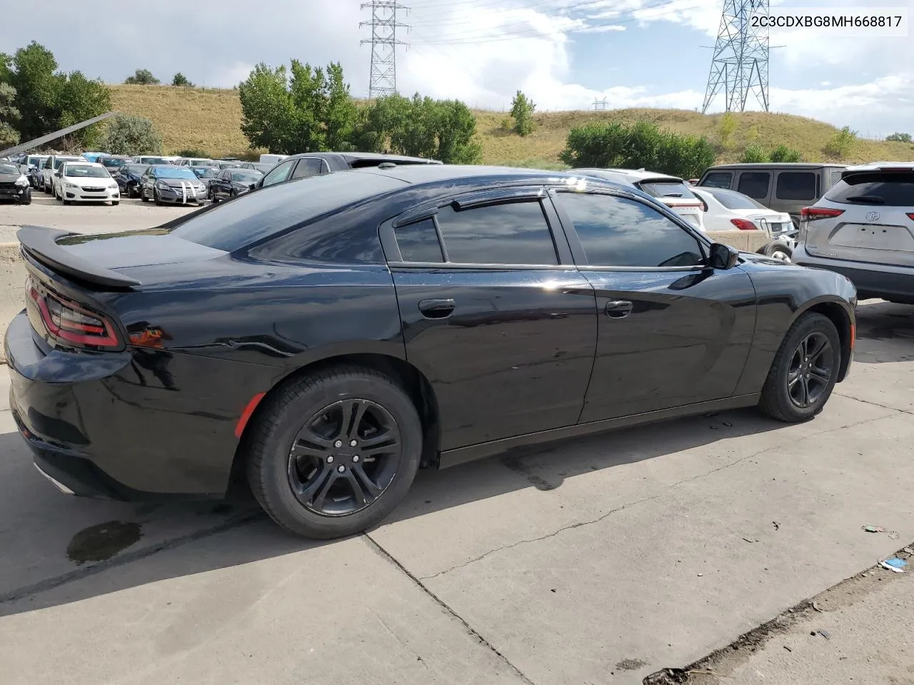 2021 Dodge Charger Sxt VIN: 2C3CDXBG8MH668817 Lot: 70720194