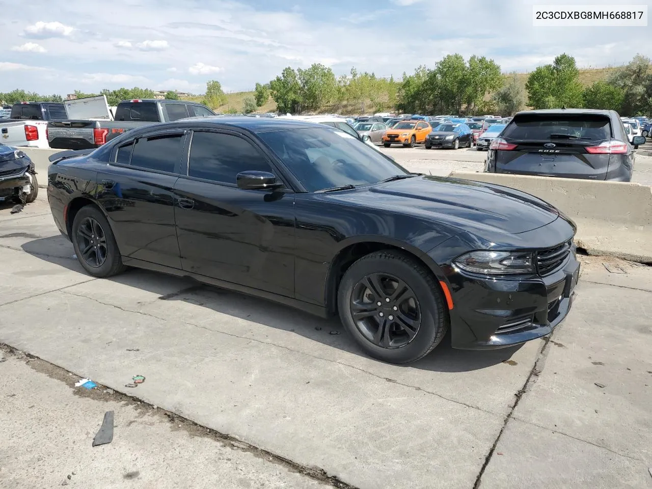 2021 Dodge Charger Sxt VIN: 2C3CDXBG8MH668817 Lot: 70720194