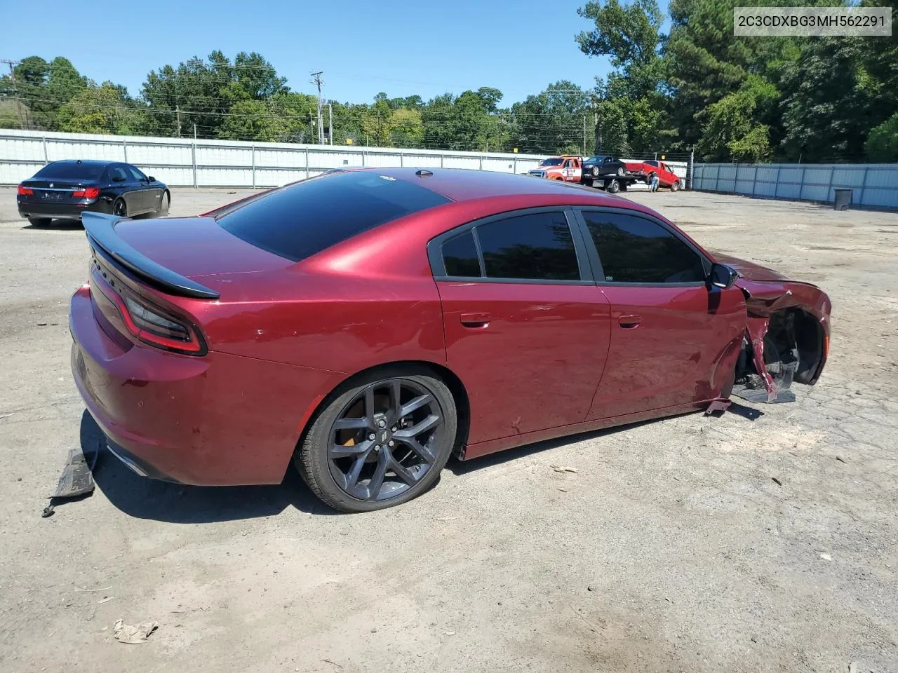 2021 Dodge Charger Sxt VIN: 2C3CDXBG3MH562291 Lot: 70759114