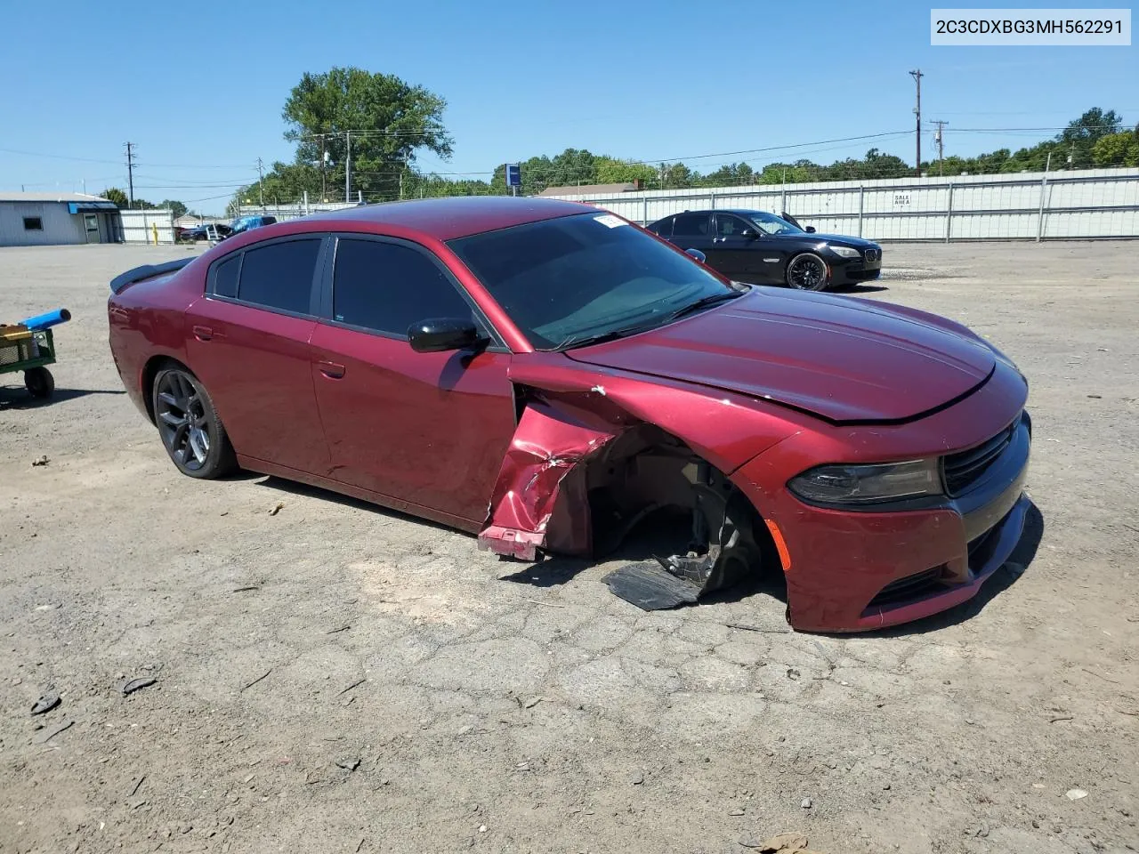 2021 Dodge Charger Sxt VIN: 2C3CDXBG3MH562291 Lot: 70759114