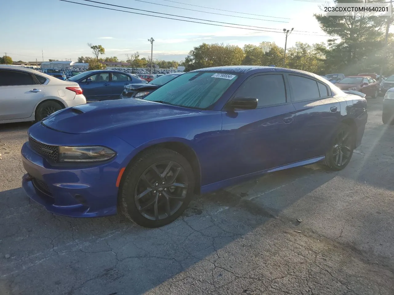 2021 Dodge Charger R/T VIN: 2C3CDXCT0MH640201 Lot: 70798554