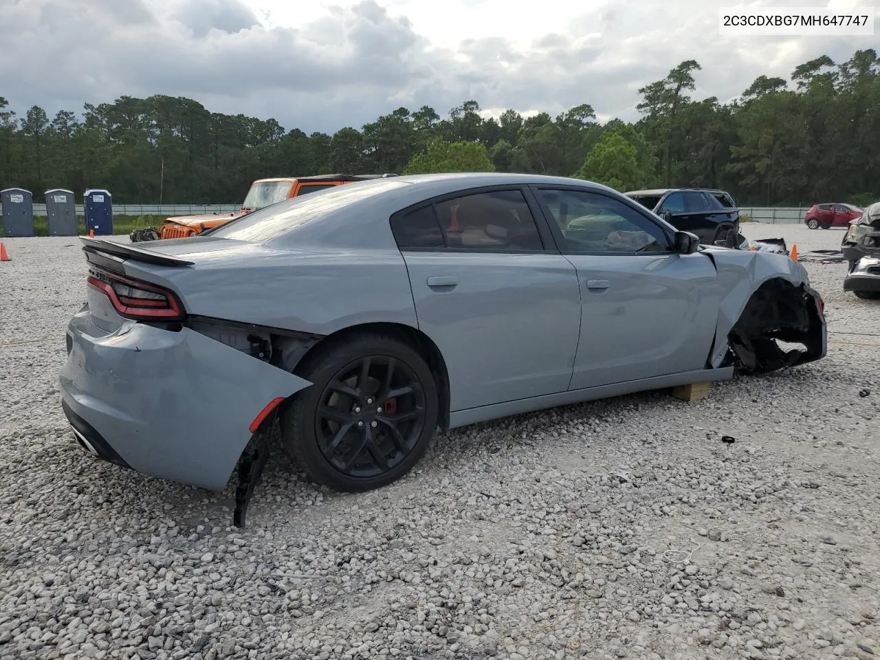 2021 Dodge Charger Sxt VIN: 2C3CDXBG7MH647747 Lot: 71041314