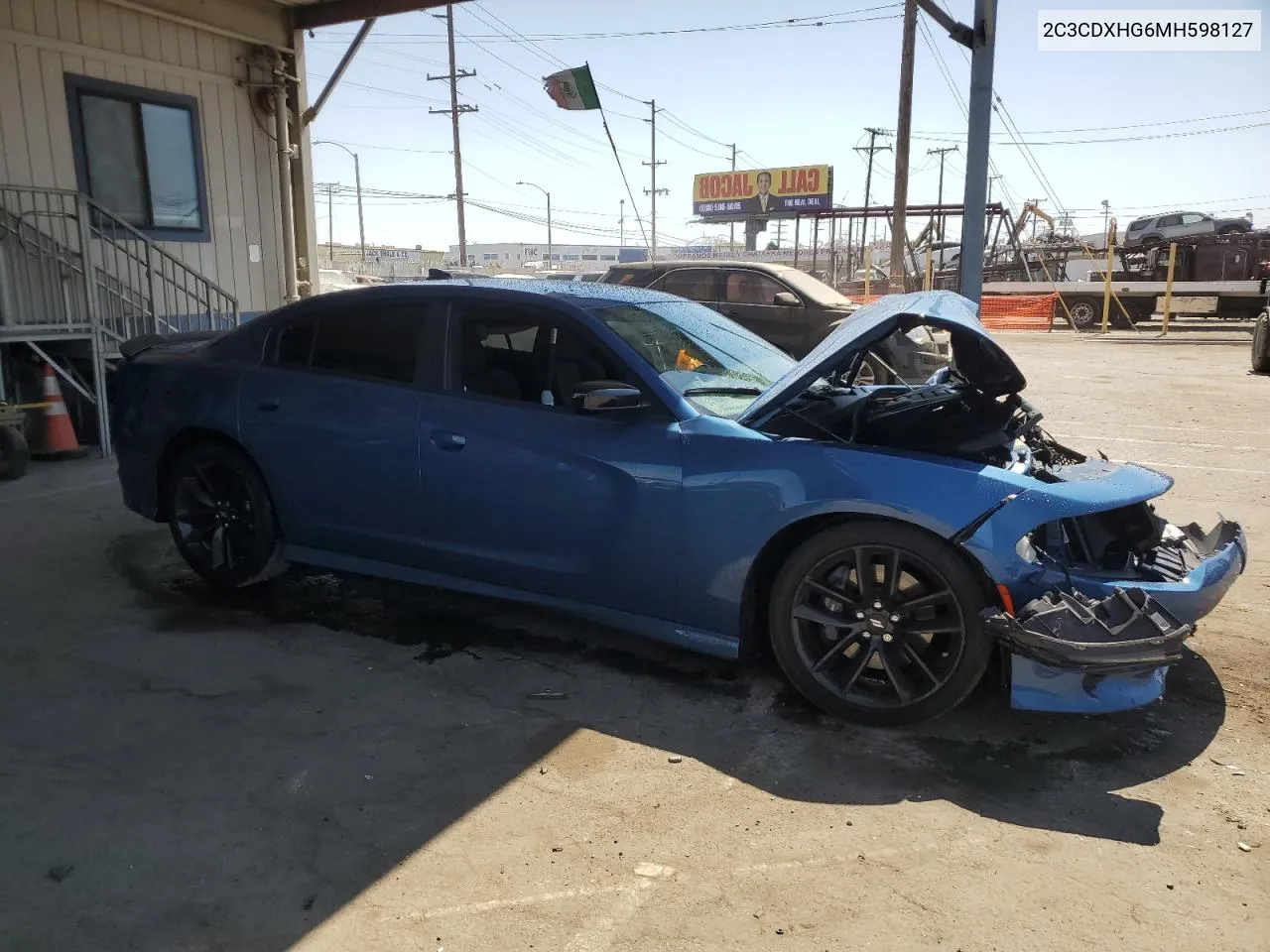 2021 Dodge Charger Gt VIN: 2C3CDXHG6MH598127 Lot: 71042124