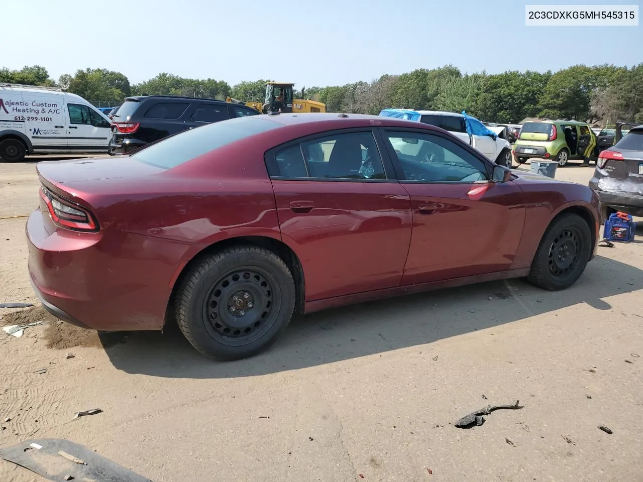 2021 Dodge Charger Police VIN: 2C3CDXKG5MH545315 Lot: 71133214