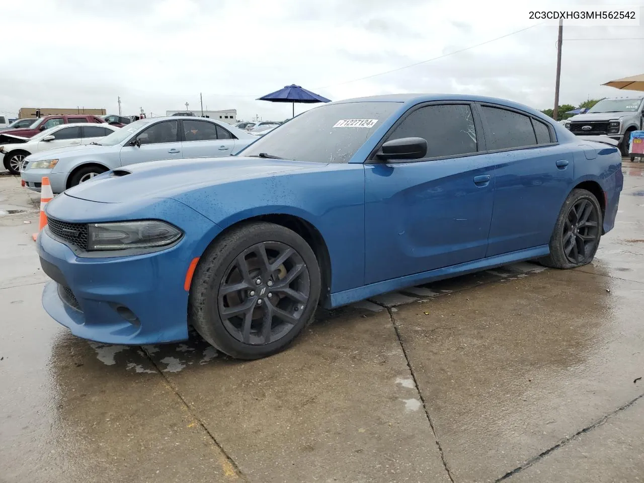 2021 Dodge Charger Gt VIN: 2C3CDXHG3MH562542 Lot: 71227124