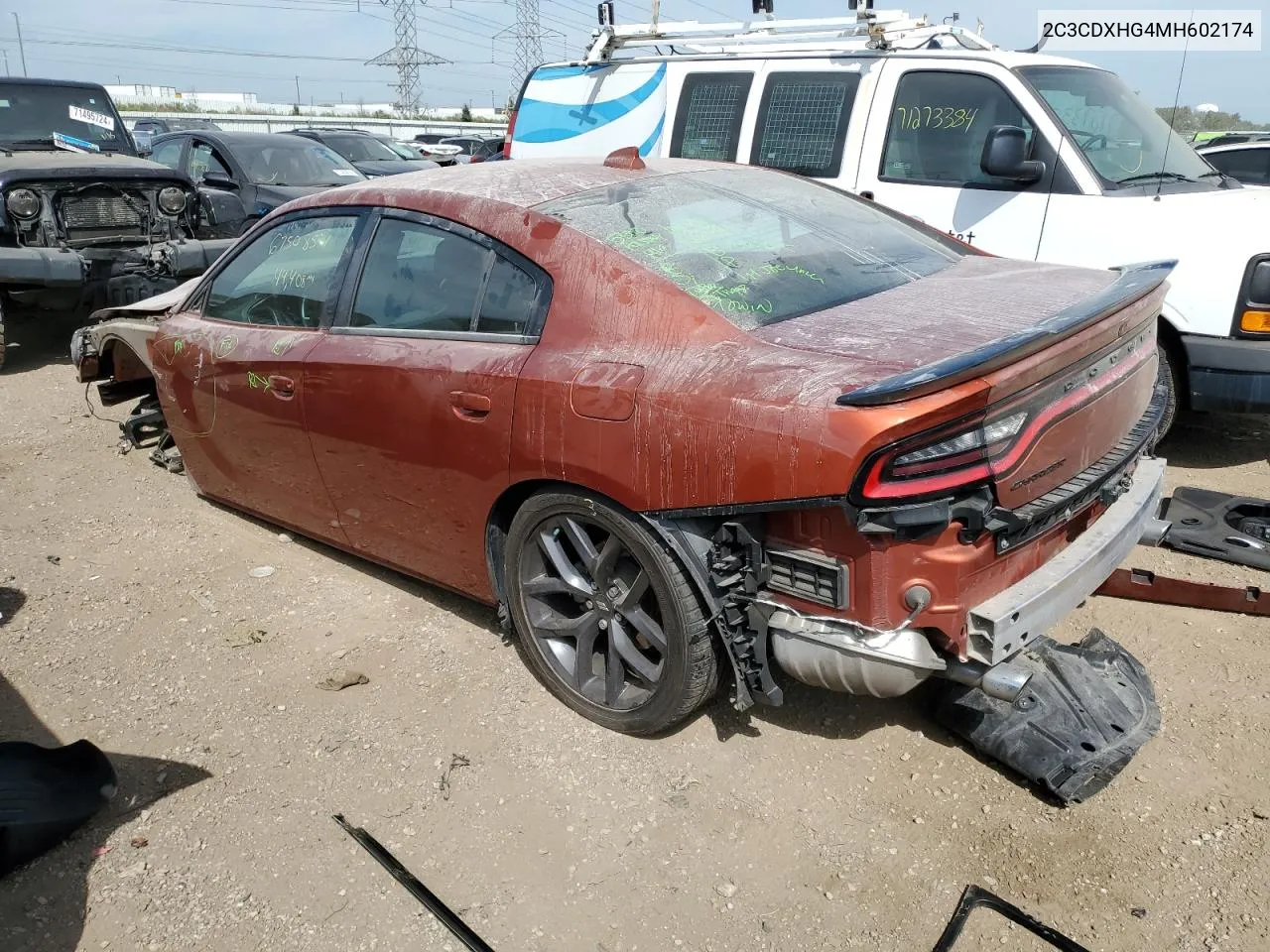 2021 Dodge Charger Gt VIN: 2C3CDXHG4MH602174 Lot: 71269824