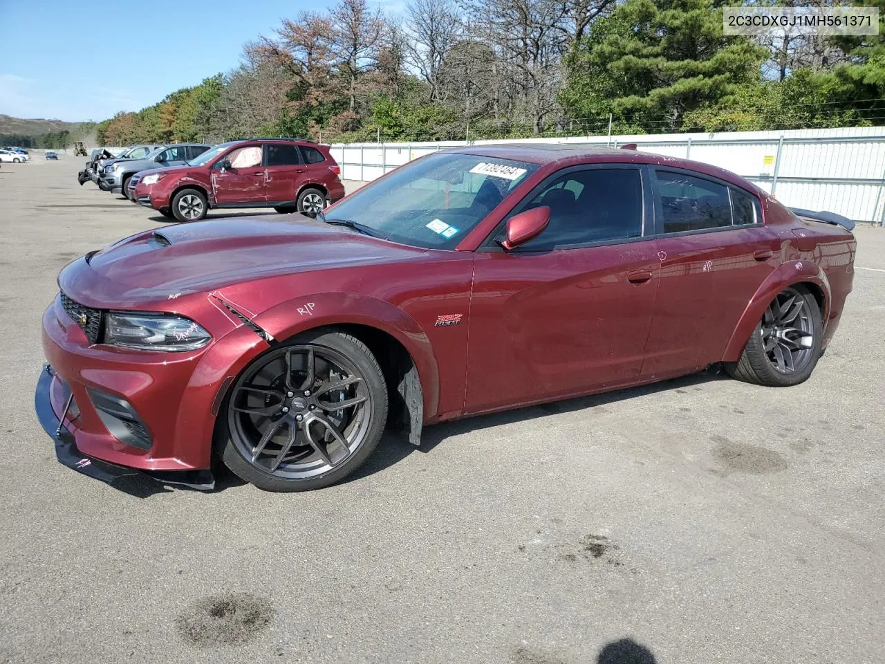 2021 Dodge Charger Scat Pack VIN: 2C3CDXGJ1MH561371 Lot: 71392464