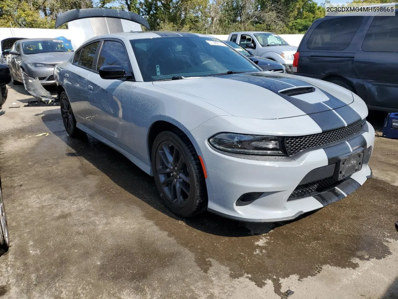 2021 Dodge Charger Gt VIN: 2C3CDXMG4MH598665 Lot: 71489774