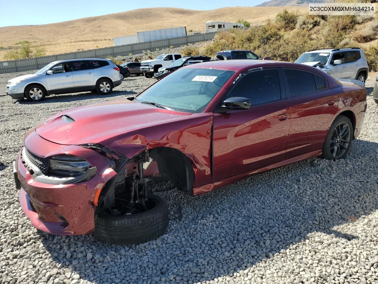 2021 Dodge Charger Gt VIN: 2C3CDXMGXMH634214 Lot: 71575264