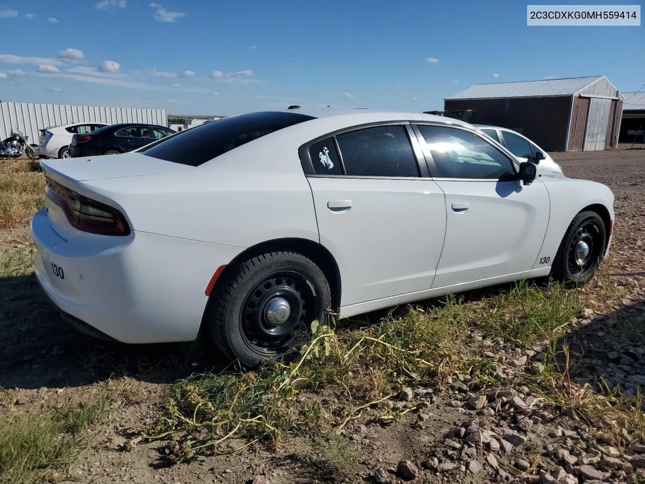 2C3CDXKG0MH559414 2021 Dodge Charger Police