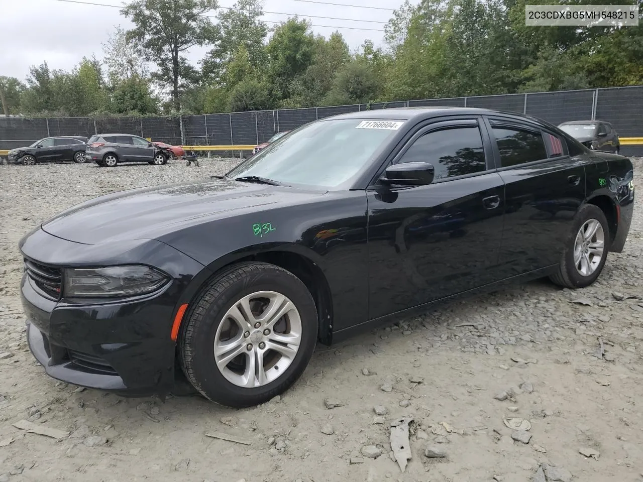 2021 Dodge Charger Sxt VIN: 2C3CDXBG5MH548215 Lot: 71766604