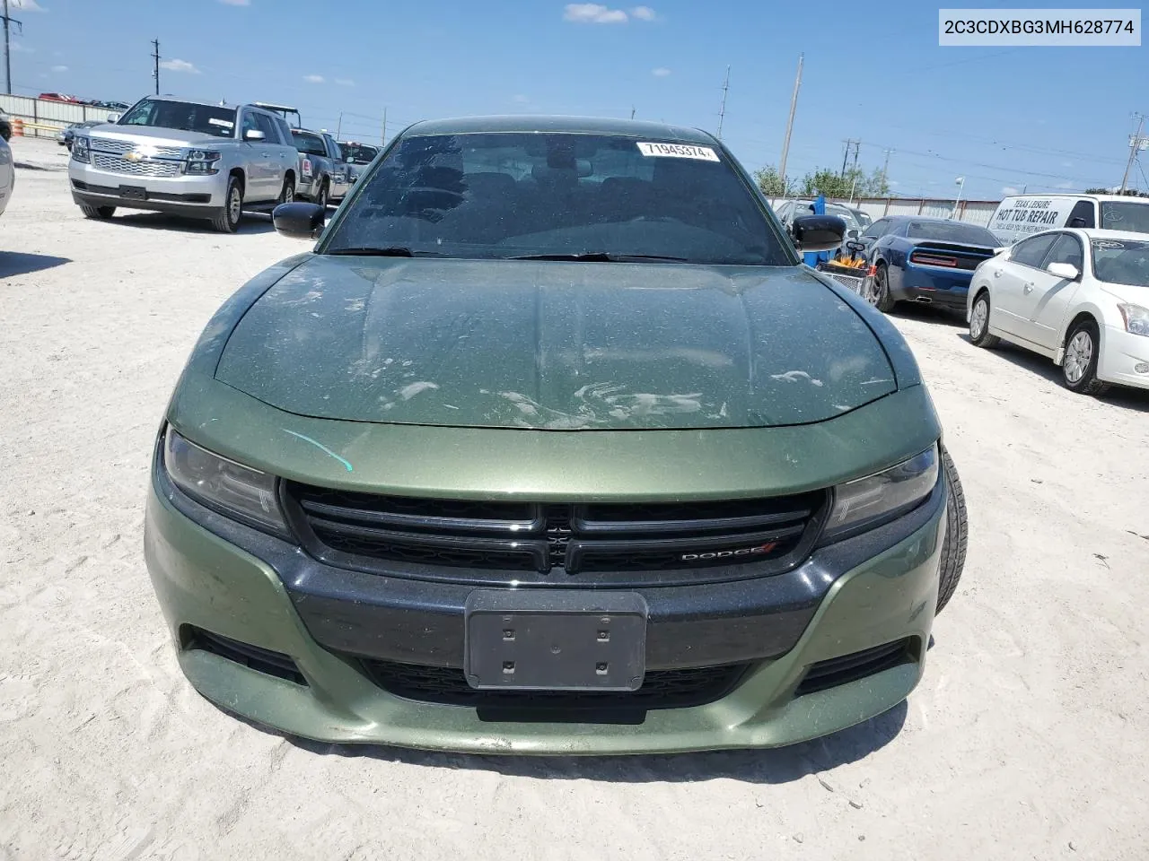 2021 Dodge Charger Sxt VIN: 2C3CDXBG3MH628774 Lot: 71945374