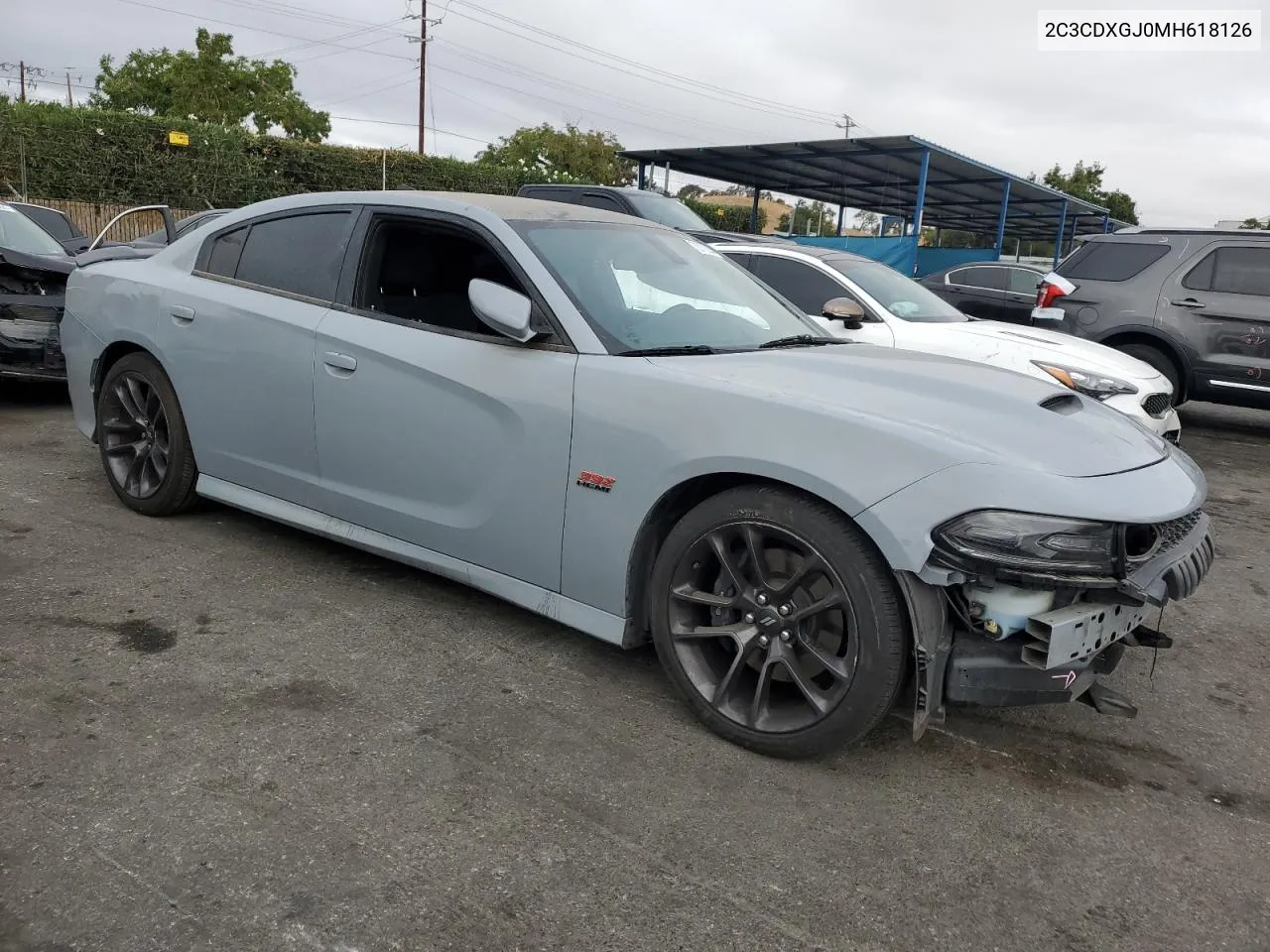 2021 Dodge Charger Scat Pack VIN: 2C3CDXGJ0MH618126 Lot: 72072204