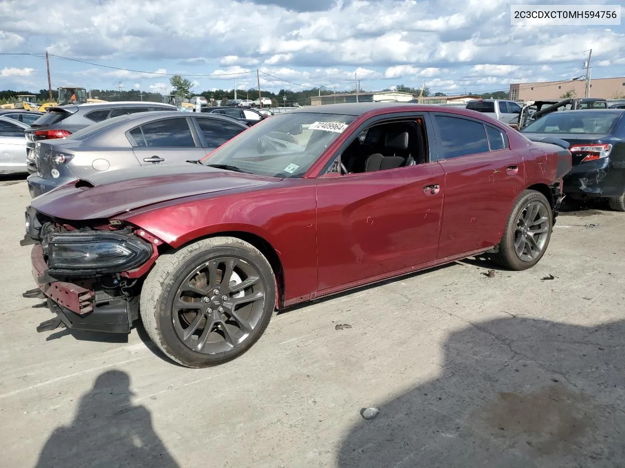 2021 Dodge Charger R/T VIN: 2C3CDXCT0MH594756 Lot: 72409964