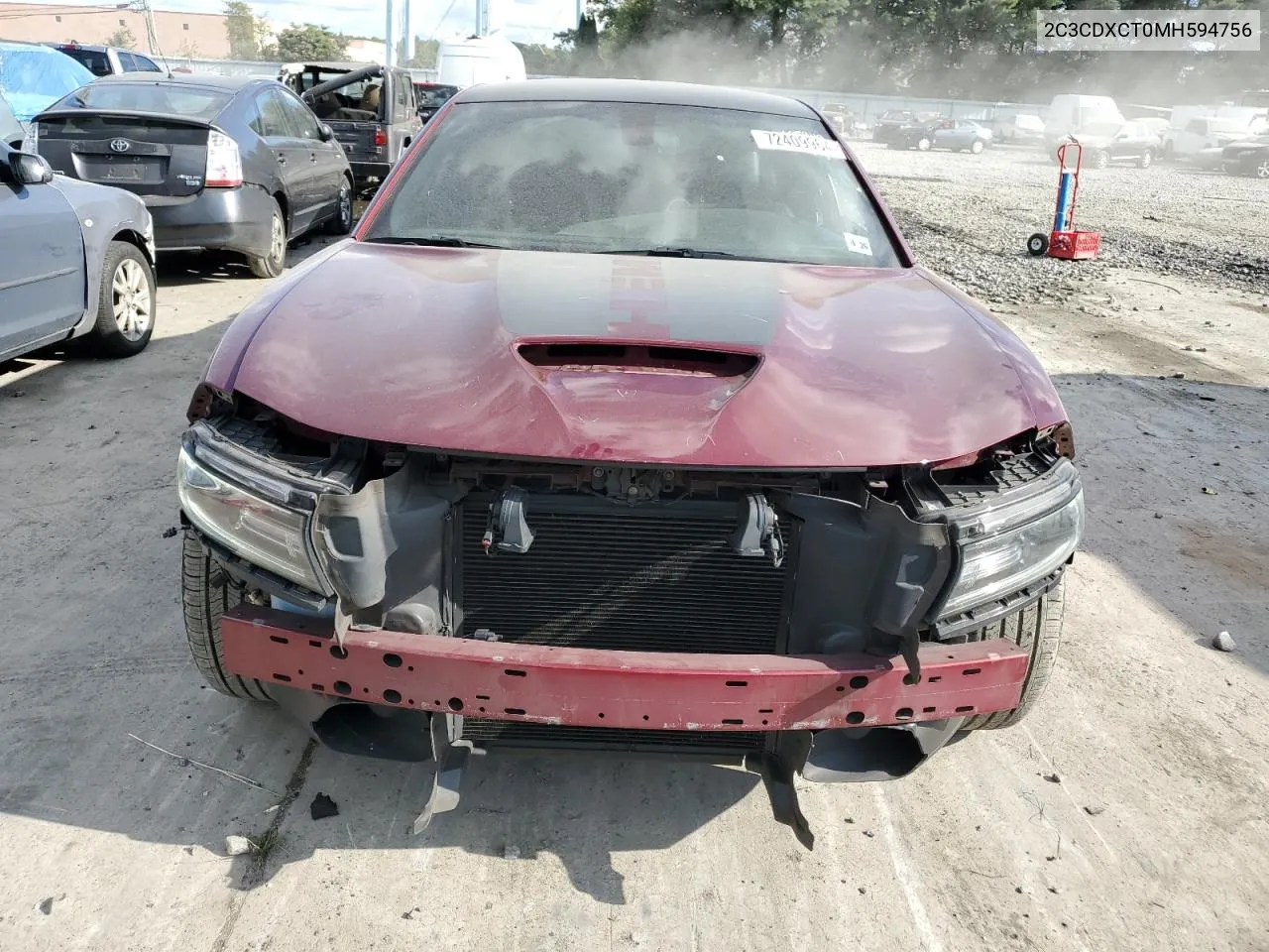 2021 Dodge Charger R/T VIN: 2C3CDXCT0MH594756 Lot: 72409964