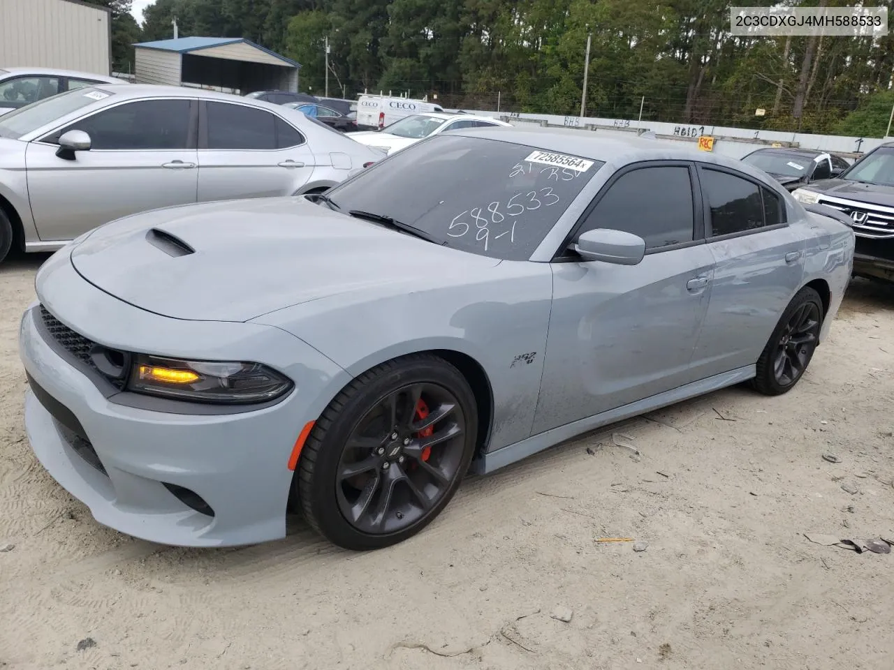 2021 Dodge Charger Scat Pack VIN: 2C3CDXGJ4MH588533 Lot: 72585564