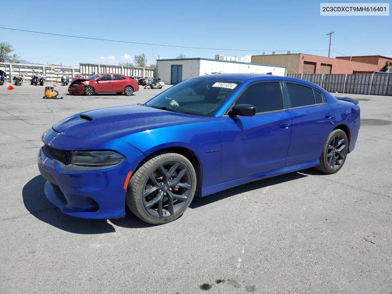 2021 Dodge Charger R/T VIN: 2C3CDXCT9MH616401 Lot: 72651034