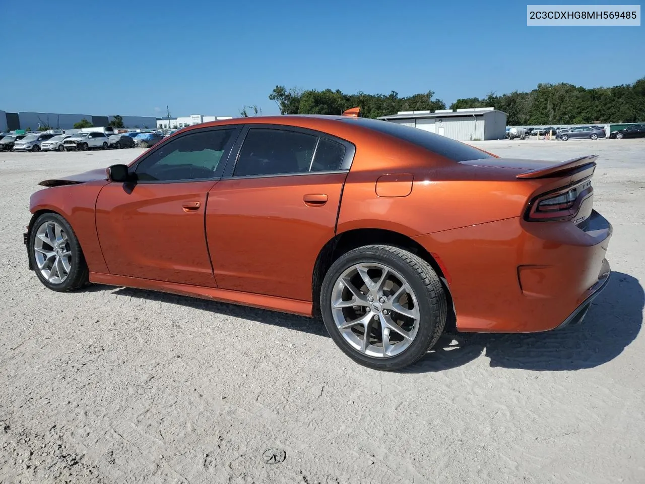 2021 Dodge Charger Gt VIN: 2C3CDXHG8MH569485 Lot: 72721184